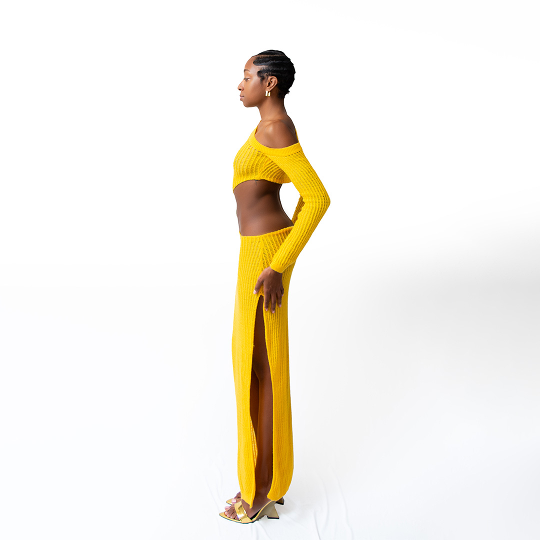 Tropic of Cancer Yellow Dress Left Side