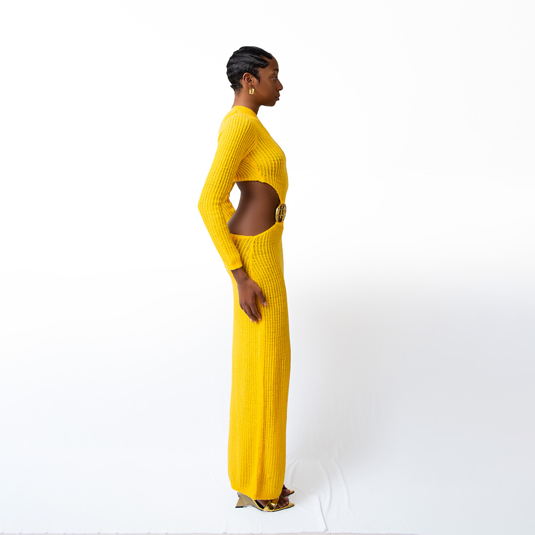 Tropic of Cancer Yellow Dress Right Side